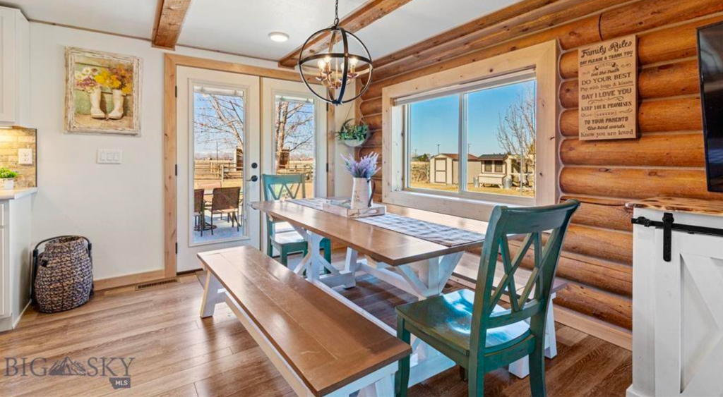 Dining room photo after